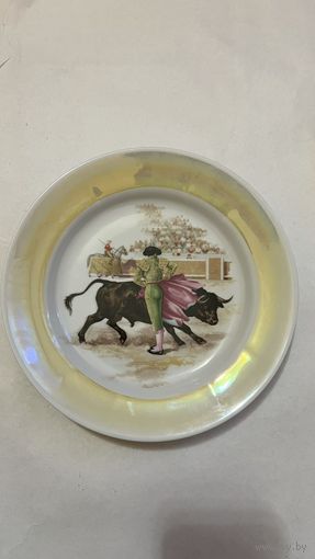 Тарелка декоративная 200 мм. "КОРРИДА" ДФЗ