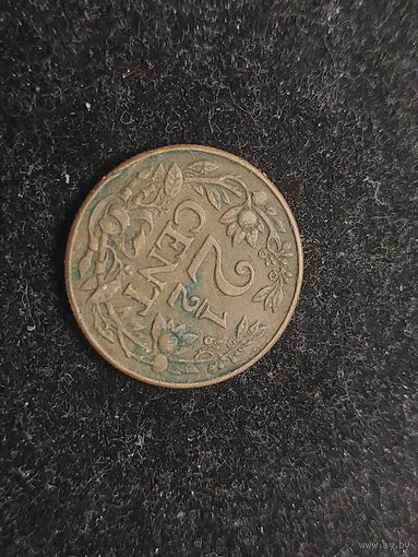 2 1/2 цента нидерланды 1944