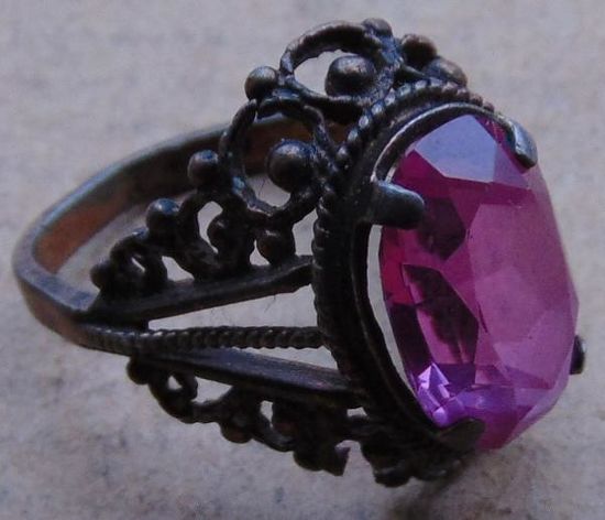 Серебрянное кольцо 875 пробы