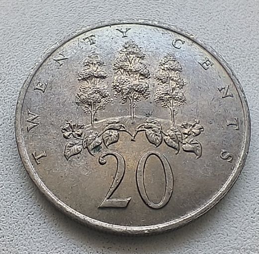 Ямайка 20 центов, 1969 6-9-20