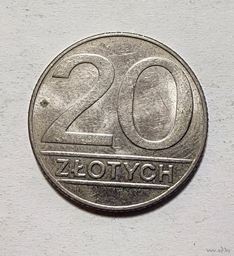 Польша 20 злотых, 1990