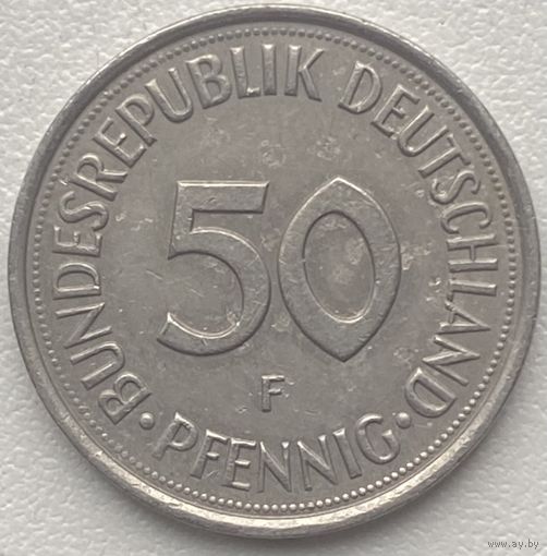 Германия 50 пфеннигов 1981 г. F