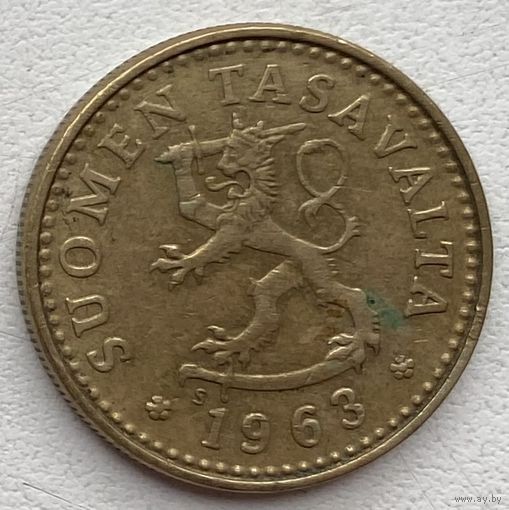Финляндия 10 пенни 1963 г.