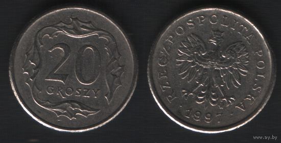 Польша y280 20 грош 1997 год (mw) (_alb2