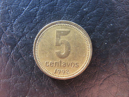Аргентина. 5 сентаво. 1992. С 20 копеек. Распродажа коллекции. Смотрите другие лоты.