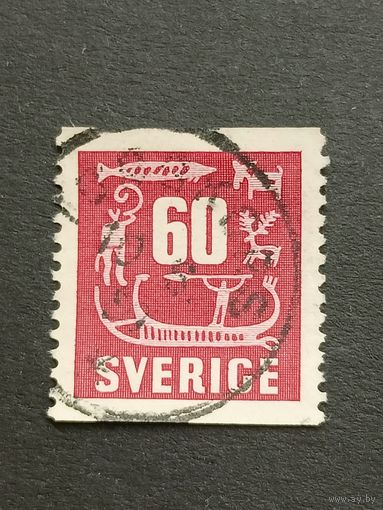 Швеция 1954. Наскальные рисунки