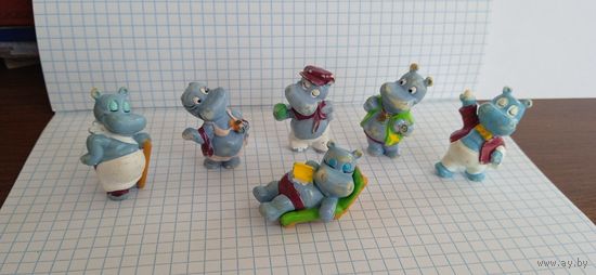 Коллекционные игрушки из Киндер сюрпризов. Бегемоты палубные, 1992г. 17