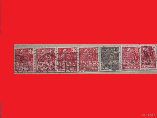 Марка 1931 Международная Колониальная Выставка, Париж 1930 год Франция