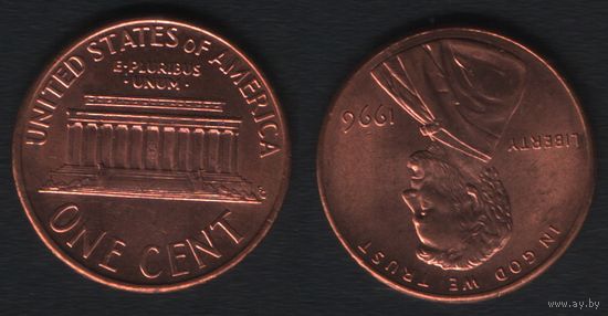 США km201b 1 цент 1996 год (-) (_5 ТОРГ ЛЮБОЙ