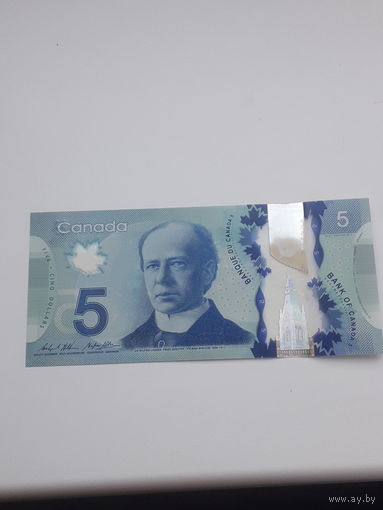 КАНАДА 5$ 2013 год/ полимер/
