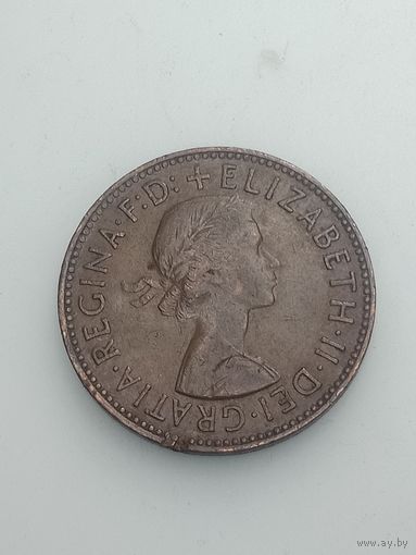 Великобритания 1/2 пенни 1959 года .
