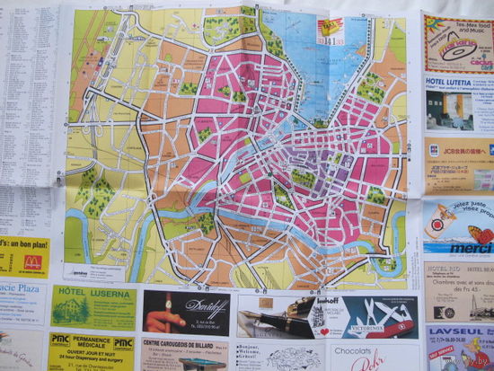 Карта Женевы (70х40 см)