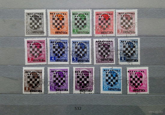 Марки. Хорватия. Рейх. Война.1941 год.