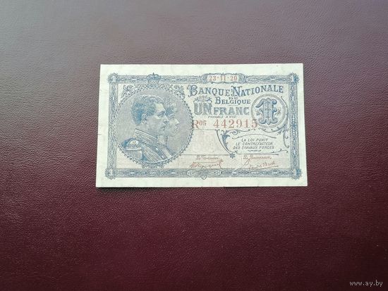 Бельгия 1 франк  1920