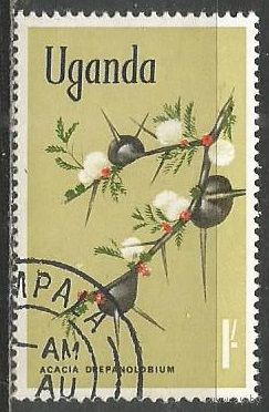 Уганда. Акация серполопастная. 1969г. Mi#114.