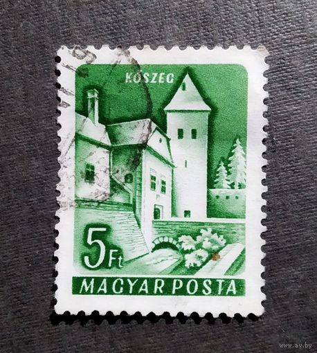 Марка Венгрия 1960 год Замки и дворцы