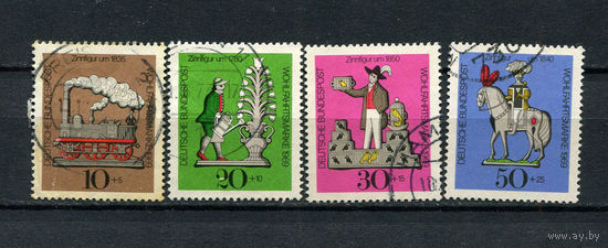 ФРГ - 1969 - Оловянные игрушки - [Mi. 604-607] - полная серия - 4 марки. Гашеные.  (Лот 42BM)
