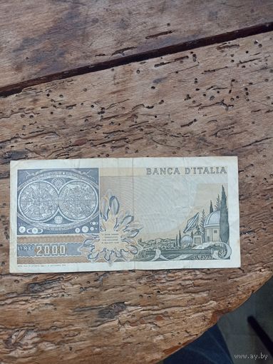 Италия 2000 лир 1973 год