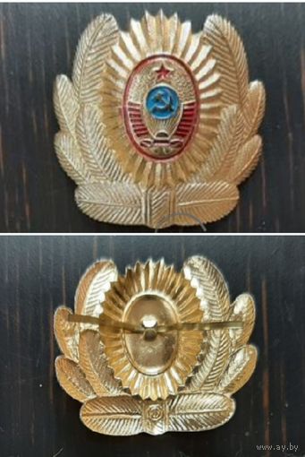 Кокарда МВД, милиция СССР.