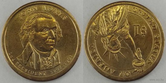 1 доллар США 2007г D, Джон Адамс