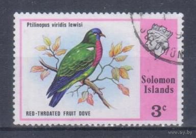 [1534] Соломоны 1975. Фауна.Птицы.Голубь. Гашеная марка.