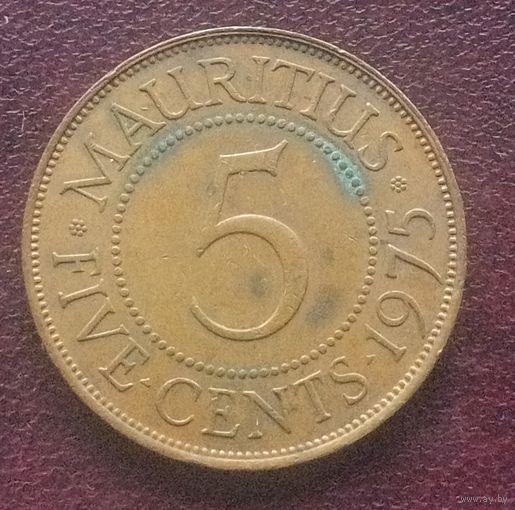Маврикий 5 центов, 1956-1978