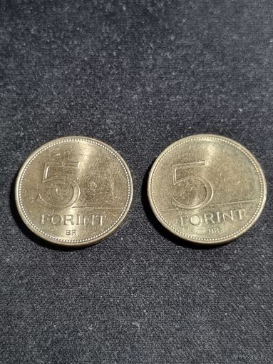 Венгрия 5 форинтов 2019 2015