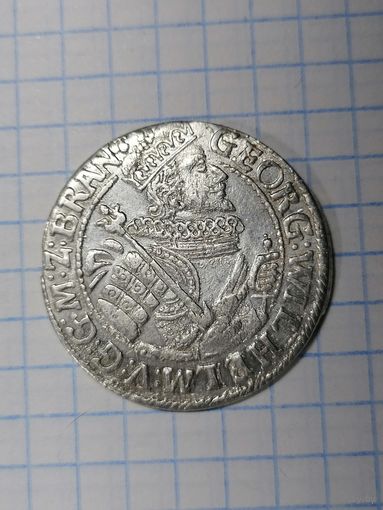 Орт 1622 год. Вильгельм. С рубля.