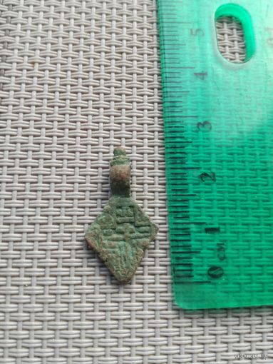 Крестик нательный маленький с рубля!