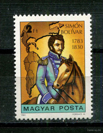 Венгрия - 1983 - Симон Боливар - [Mi. 3621] - полная серия - 1 марка. MNH.  (Лот 39JD)-TG2P3