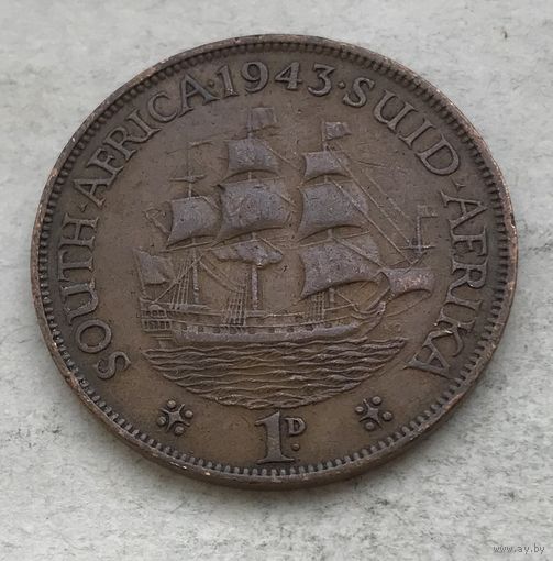ЮАР 1 пенни 1943 Георг VI