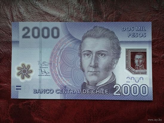 2000 песо Чили 2016 г.