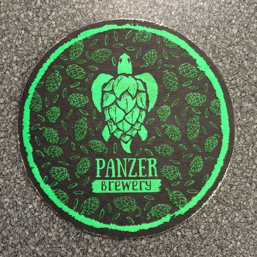 Подставка под пиво "Panzer Brewery" / Москва / No 2