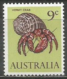 Австралия. Рак отшельник. 1966г. Mi#366.