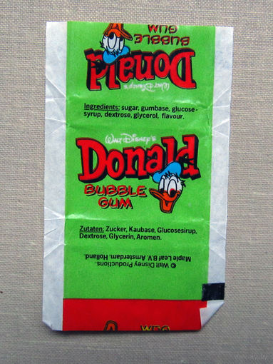02-1680 Обертка фантик от жевачки жевательной резинки Donald