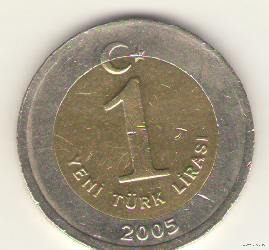 1 лира 2005 г.