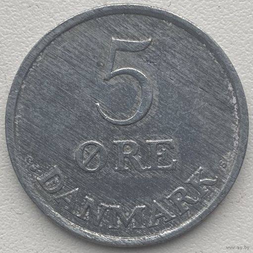 Дания 5 эре 1960 г.
