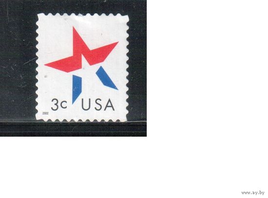 США-2002 (Мих.3582) , * (без клея) , Стандарт, Звезда