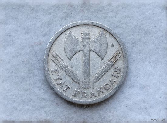 Werty71 Франция 2 Франка 1943 Топор Тамагавк