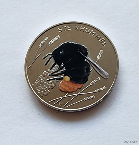 5 евро 2024 Германия J Каменный шмель - Чудесный мир Насекомых  UNC