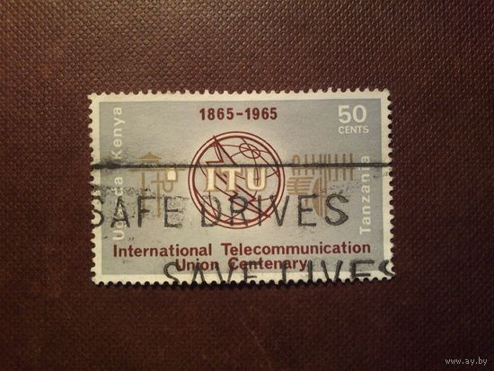 Кения , Уганда, Танзания 1965 г.100-летие Международного союза электросвязи (I.T.U.)./45а/