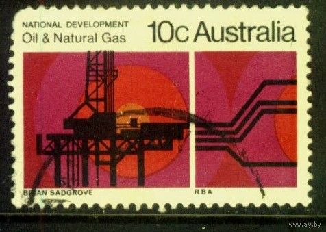 Австралия - 1970 [Mi. 449] Гашеная (AU10)