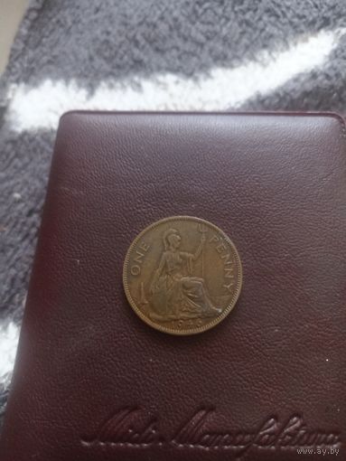 Великобритания 1 пенни 1946 год