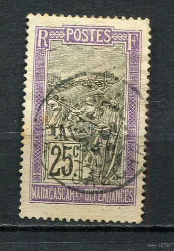 Французские колонии - Мадагаскар - 1922 - Ландшафт 25С - [Mi.154] - 1 марка. Гашеная.  (Лот 77FP)-T25P25