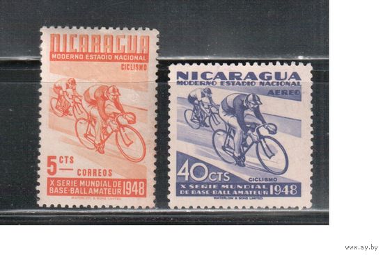 Никарагуа-1949 (Мих.988,1005) , * ,   Спорт, Велоспорт , Велосипеды,
