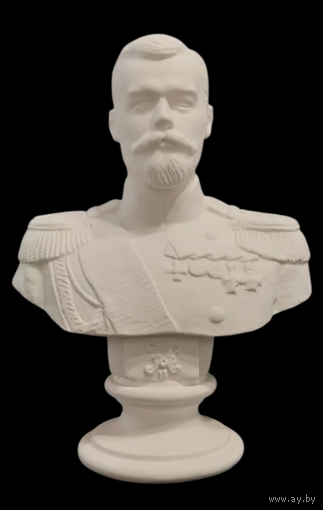 Бюст Николай II Гипс