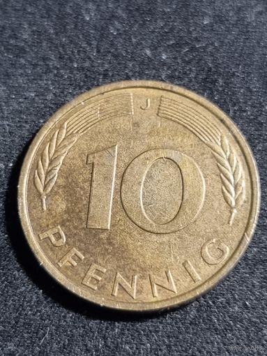 ФРГ 10 пфеннигов 1992 J