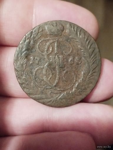 2 копейки 1763 г. ММ. Перечекан. Красивая!