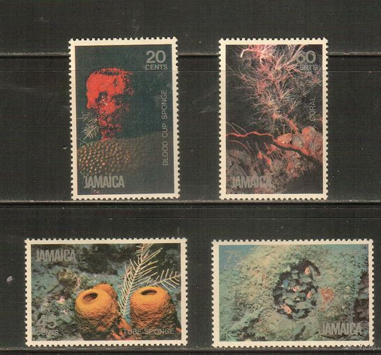 Ямайка-1981, (Мих.496-499) ** , Морская фауна, (полная серия)