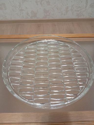 Поднос стекло СССР, 24см